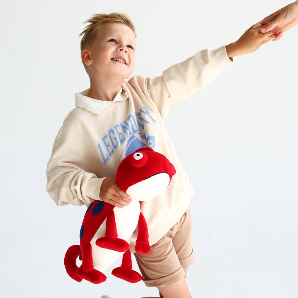 Red Chameleon Plush 30cm