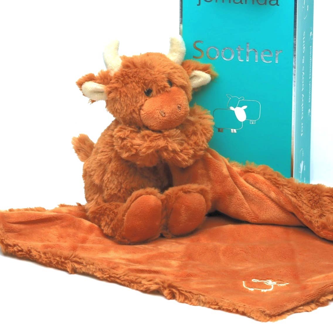 Highland Cow Plush Baby Soft Toy Soother Comforter 29cm