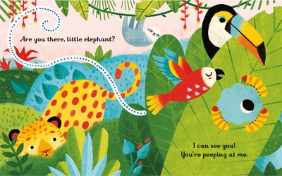 Are You There Little Elephant? - Little Peep-Through Books (Board book)