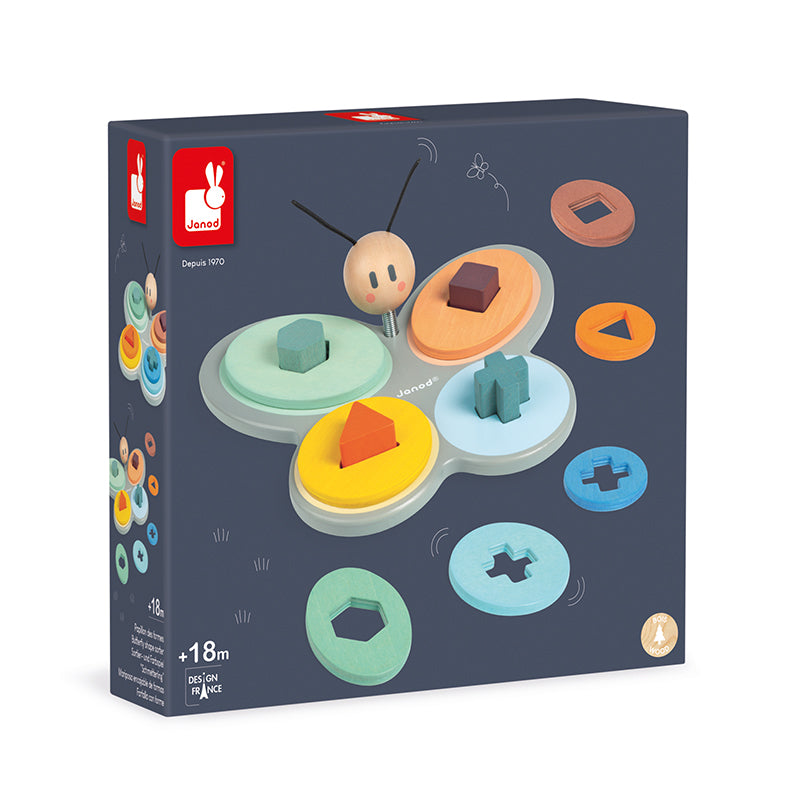 Janod Sweet Cocoon Butterfly Shape Sorter
