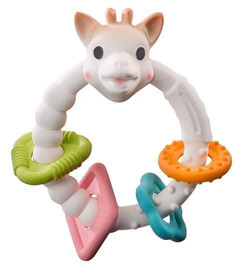 Sophie La Girafe So Pure Multi-Textured Teether - Natural Rubber