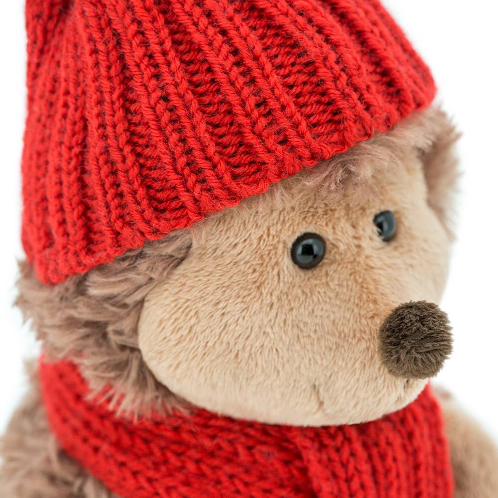 Prickles The Hedgehog Plush with Red Hat 15cm
