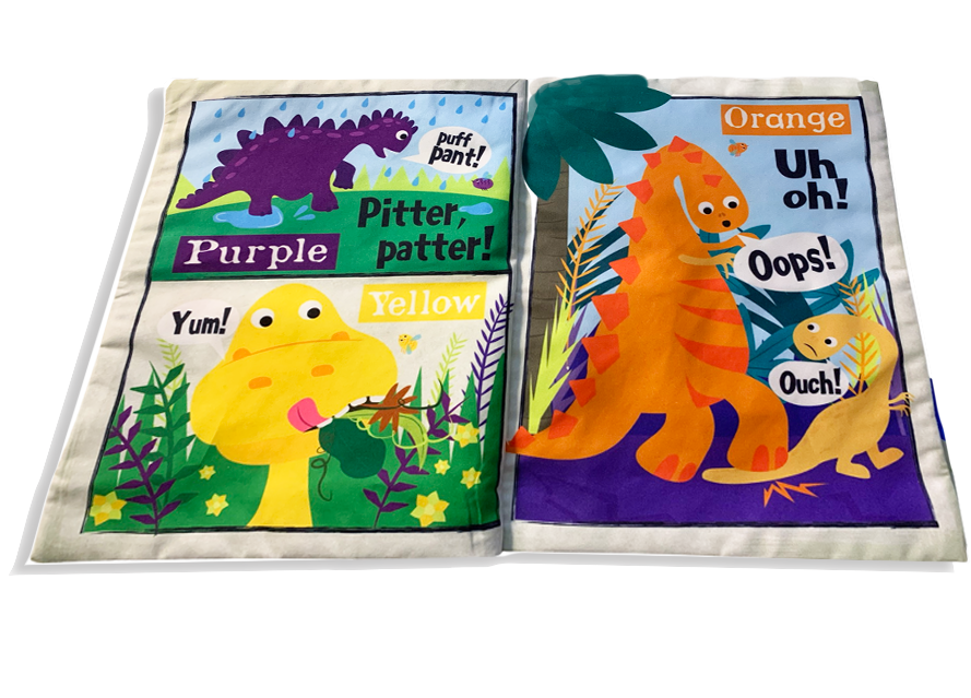 Nursery Times Crinkly Newspaper - Rainbow Dinosaurs