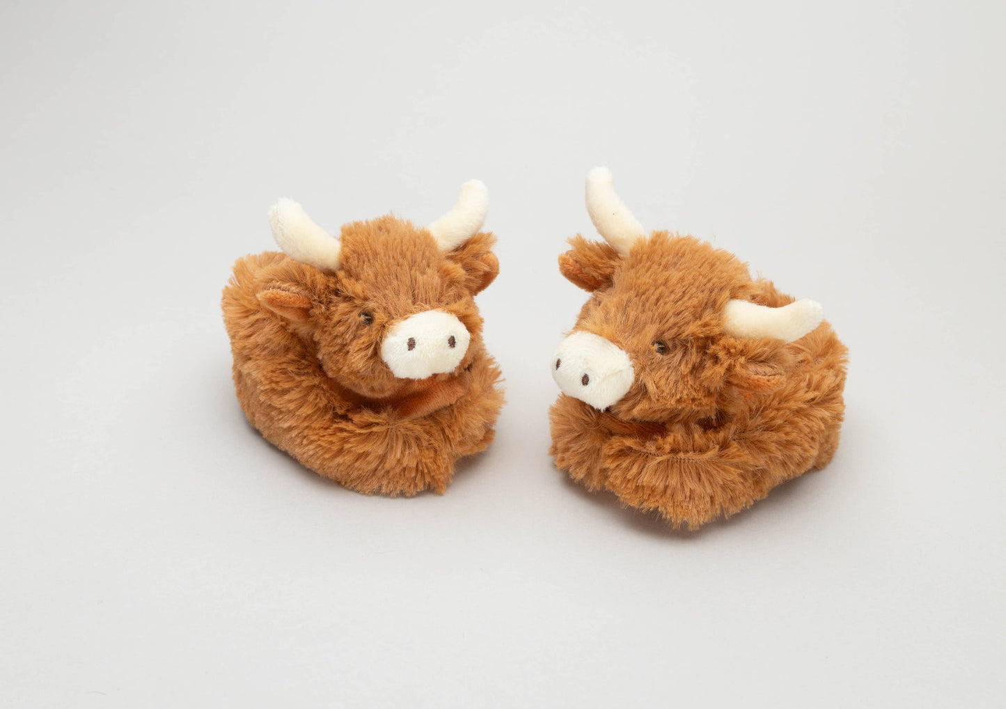 Horny Highland Cow Plush Baby Soft Slippers House Shoes