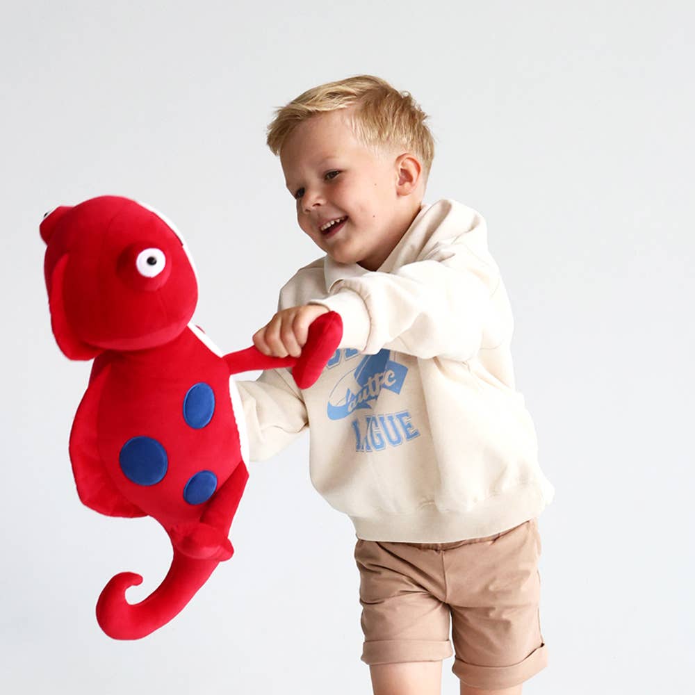 Red Chameleon Plush 30cm