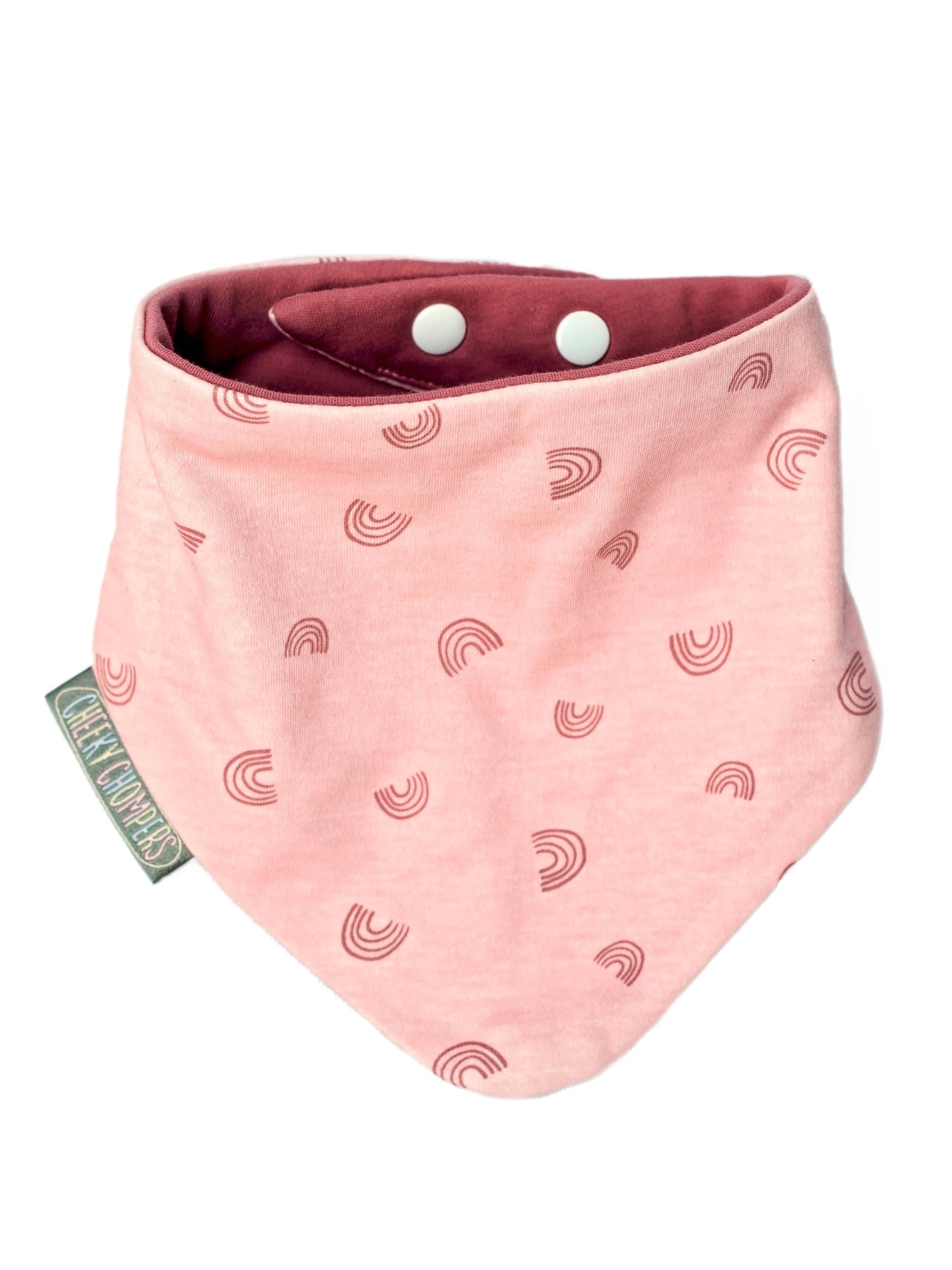 Neckerbib Dribble Bib Set - Leopard & rainbow