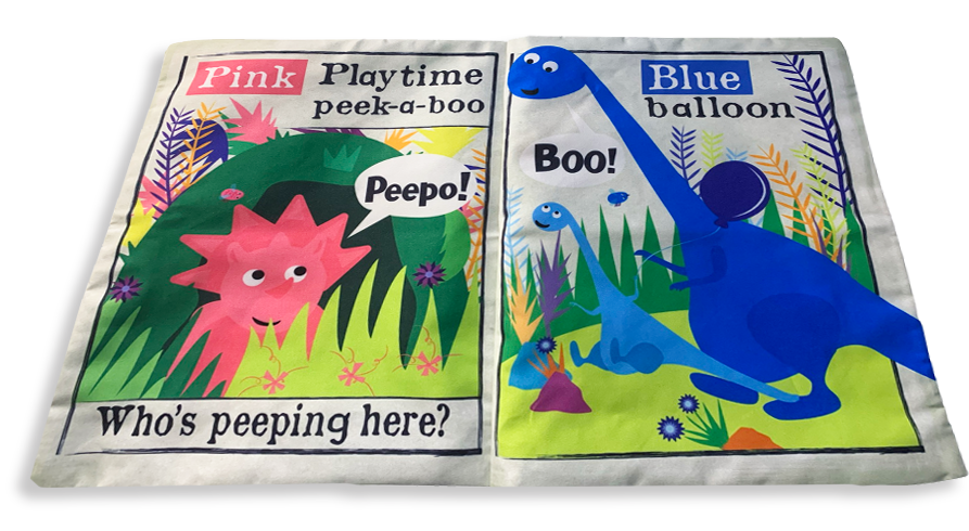 Nursery Times Crinkly Newspaper - Rainbow Dinosaurs