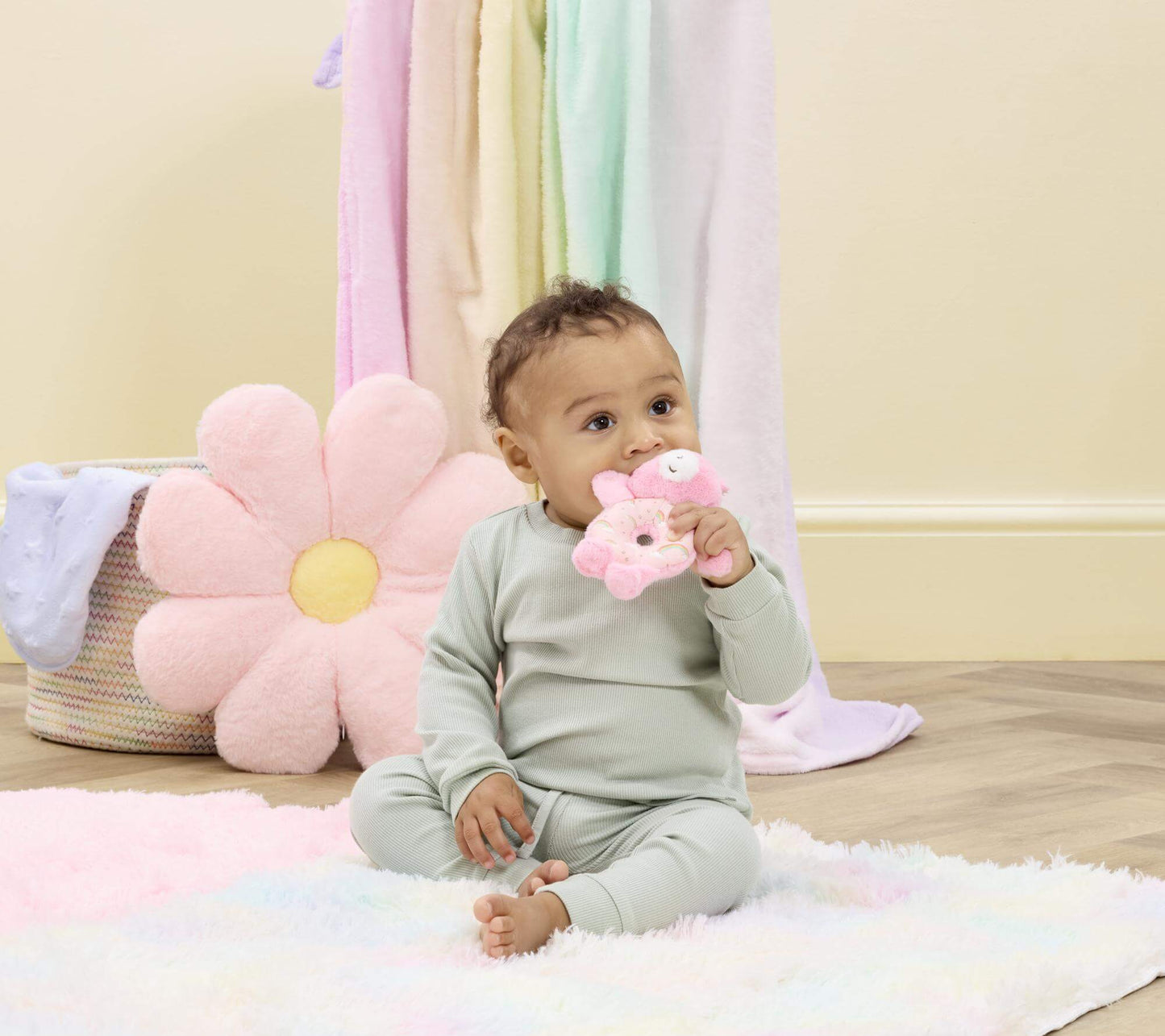 Care Bears Cheer Bear Ring Rattle