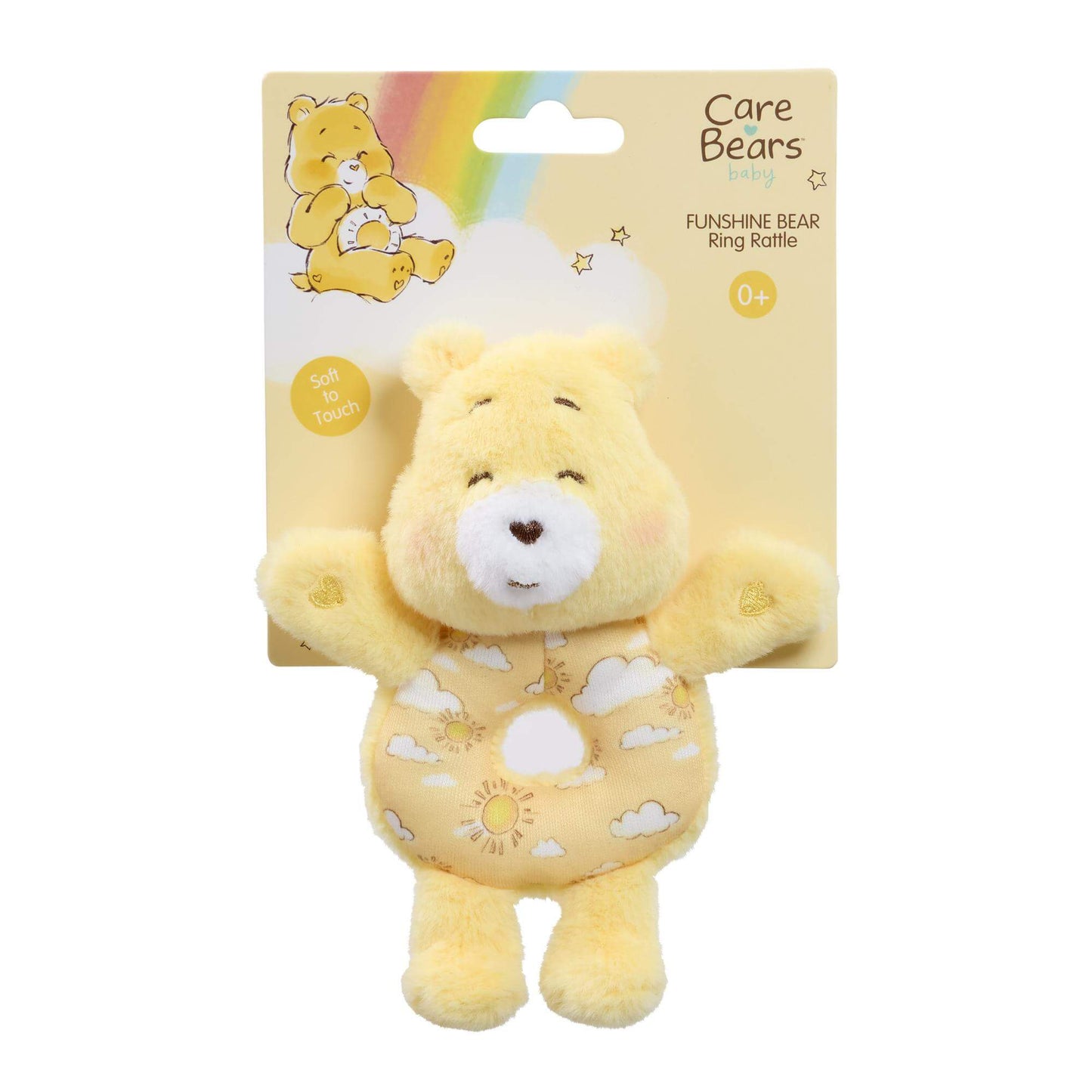 Care Bears Funshine Bear Ring Rattle