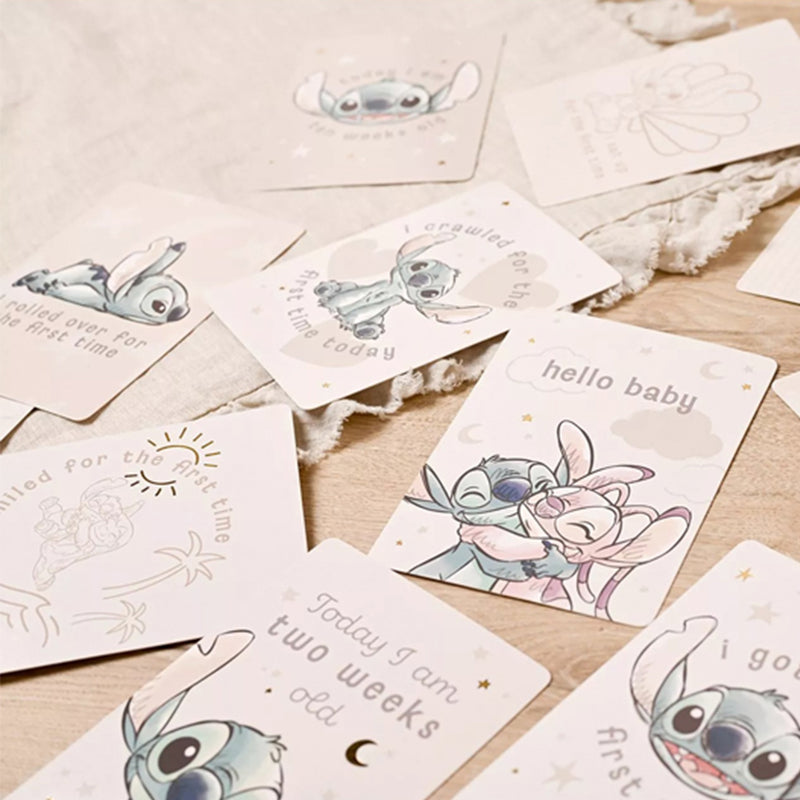 Disney Stitch Baby 24 Milestone Cards