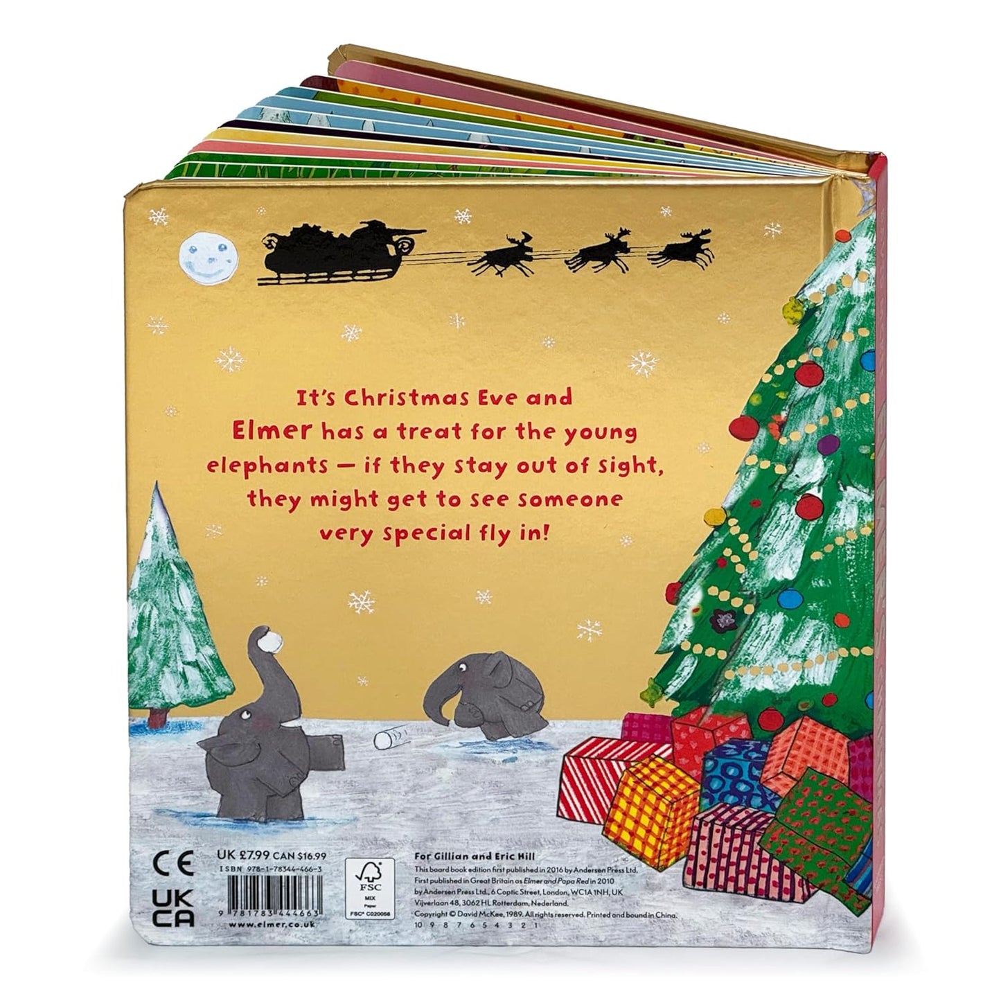 Elmer's Christmas (Board book)