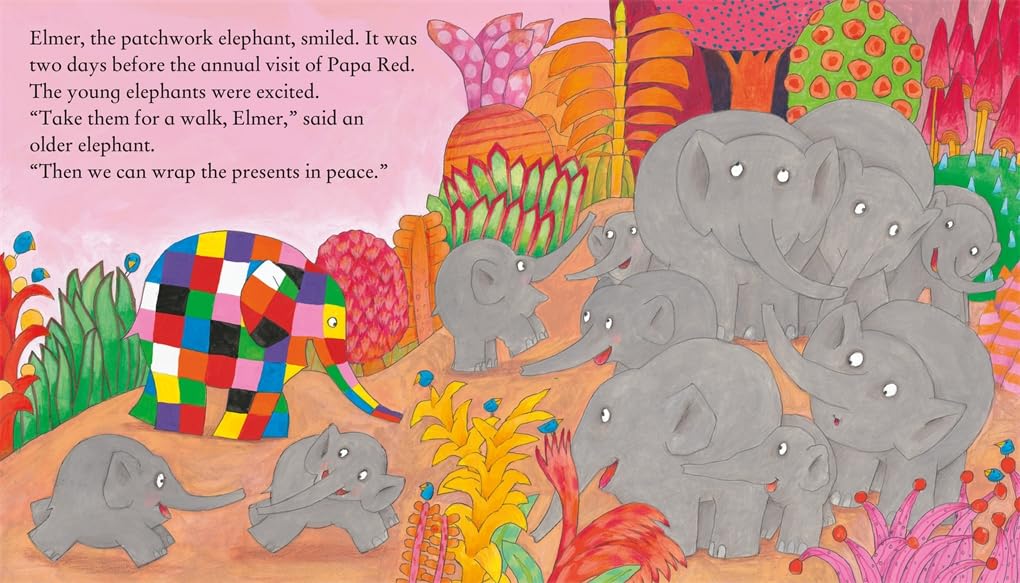 Elmer's Christmas (Board book)