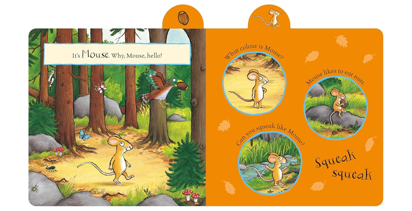 Gruffalo, Who Can You See? (Board book) A preschool tabbed board book