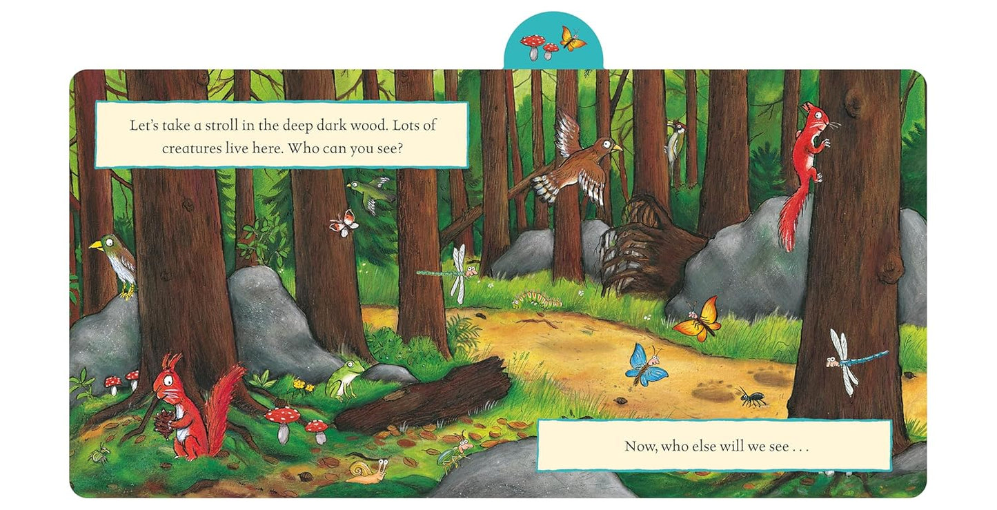 Gruffalo, Who Can You See? (Board book) A preschool tabbed board book
