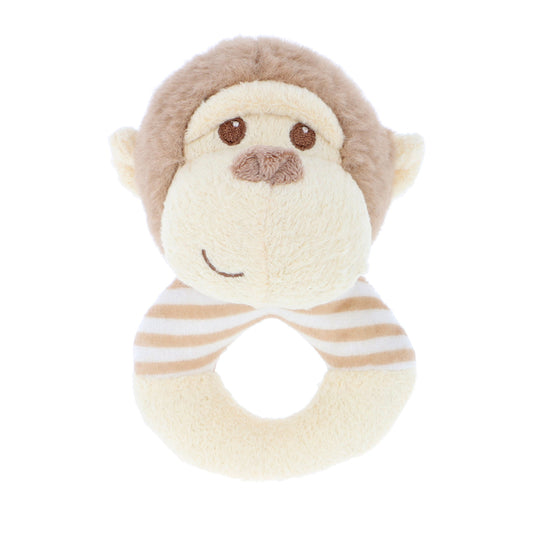Keeleco Marcel Monkey Ring Rattle 14cm