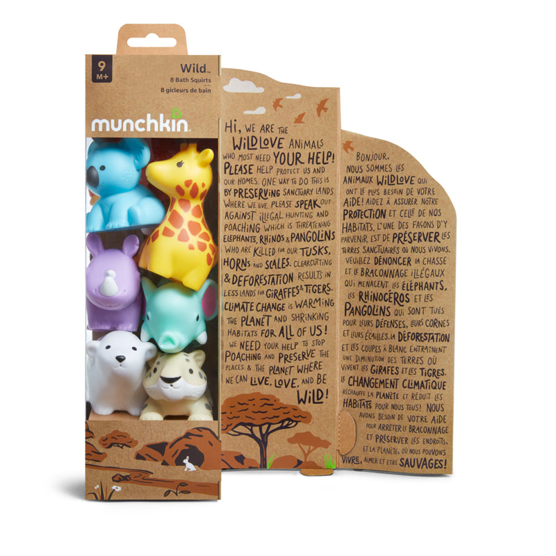 Munchkin Wildlove 8pk Bath Squirts