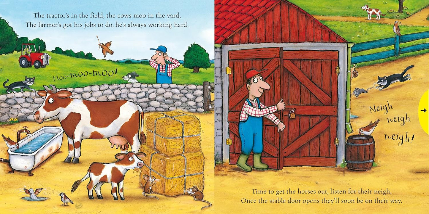On the Farm: A Push, Pull, Slide Book (Board book)
