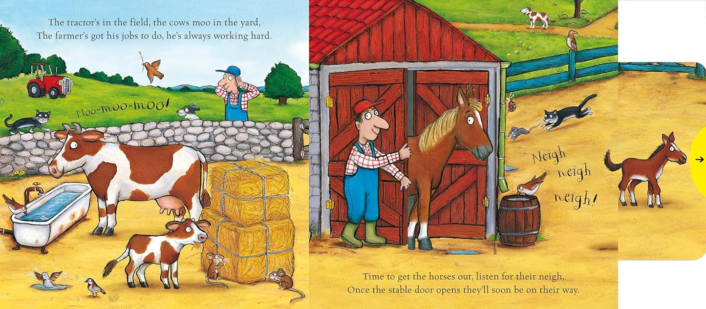 On the Farm: A Push, Pull, Slide Book (Board book)