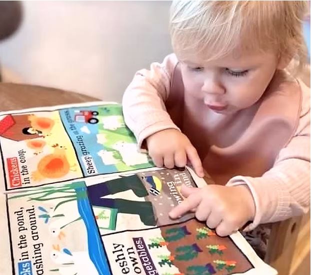 Nursery Times Crinkly Newspaper - Farm Animals