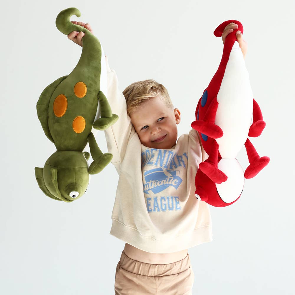 Red Chameleon Plush 30cm