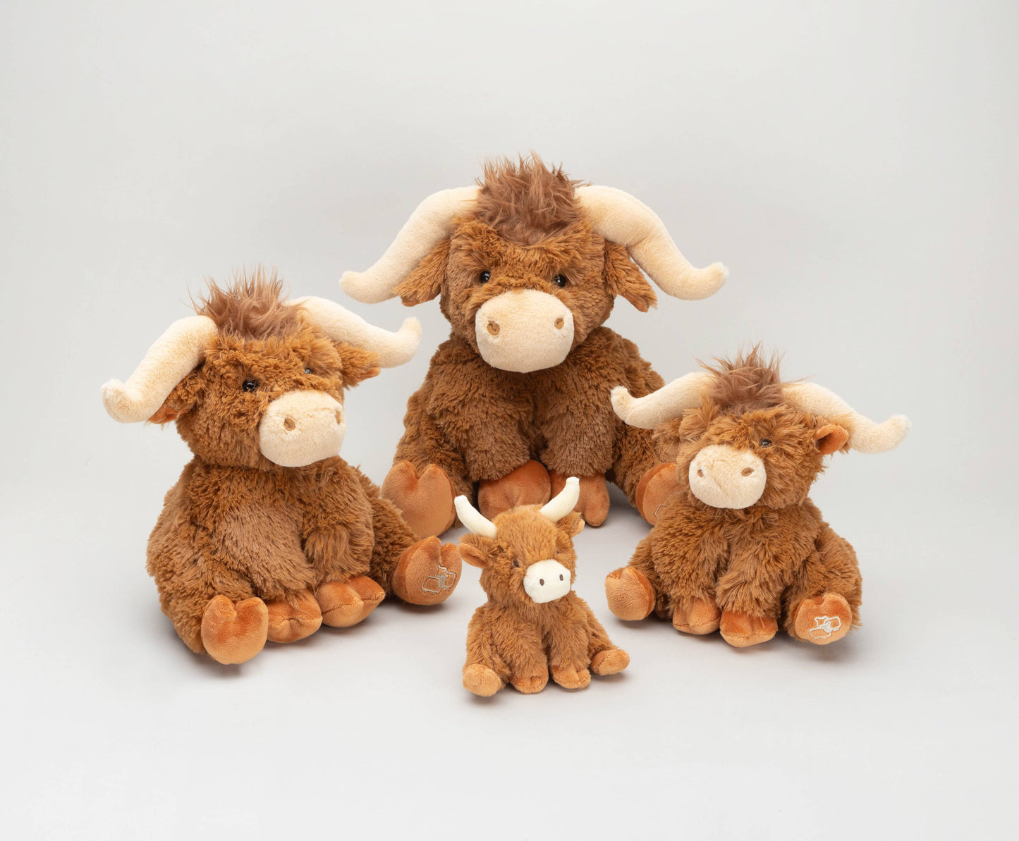 Horny Highland Cow Plush Brown Small Soft Toy - 18cm