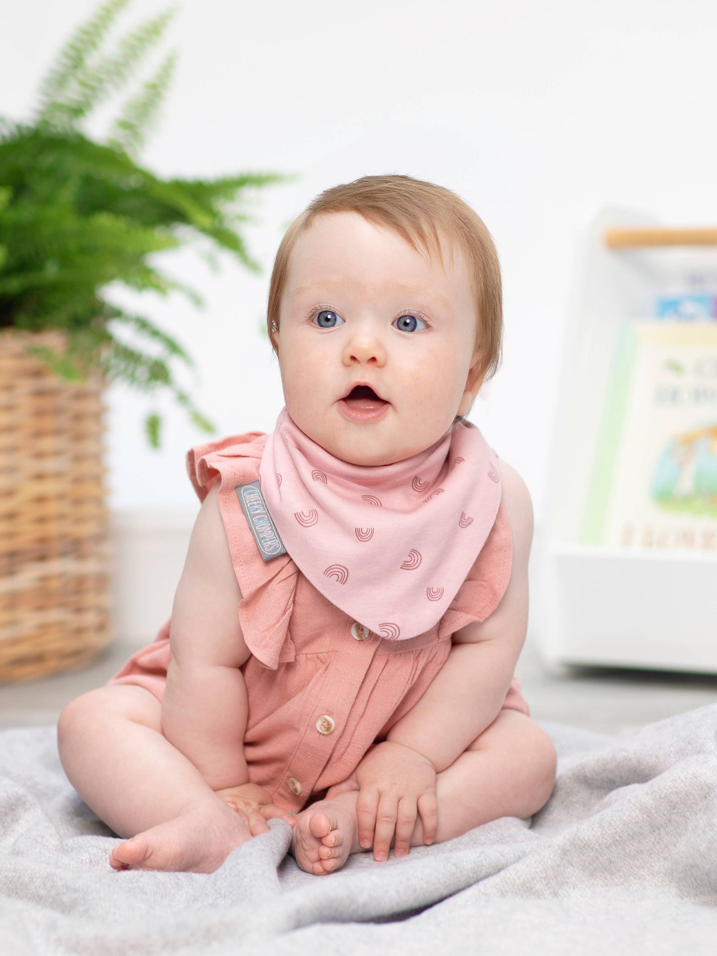 Neckerbib Dribble Bib Set - Leopard & rainbow