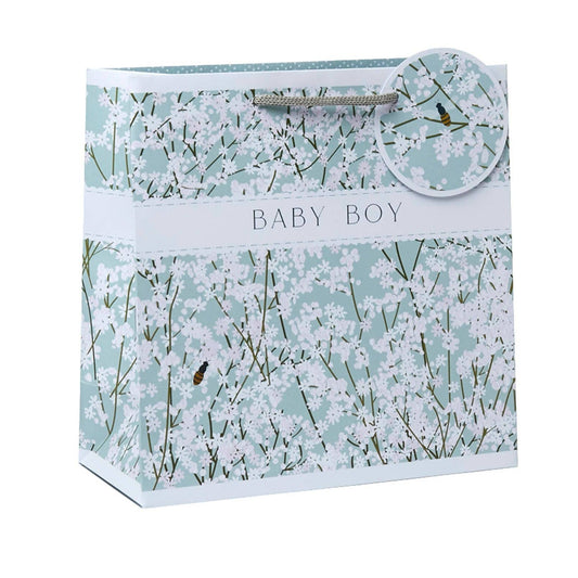 Gypsophila Blue Medium Gift Bag