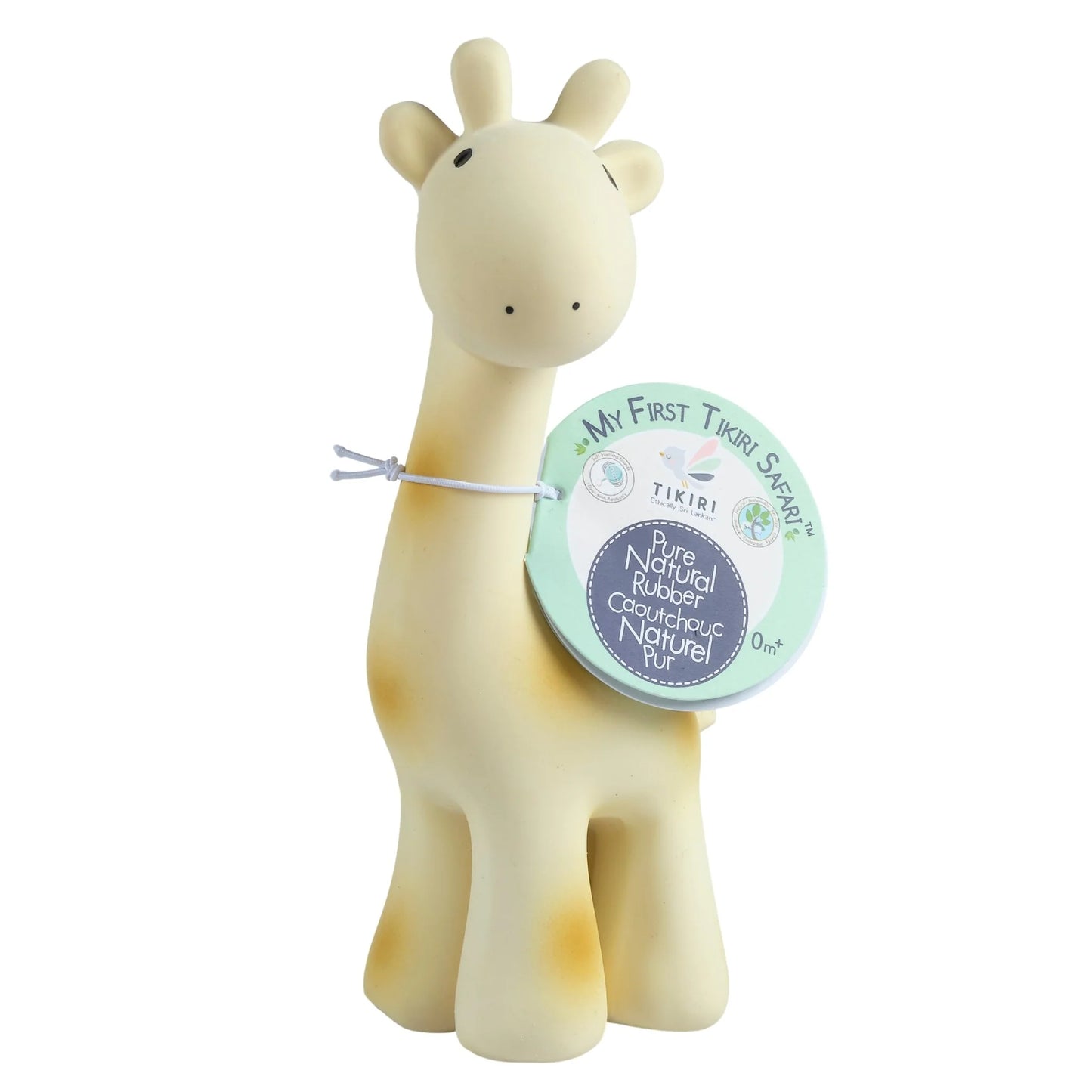 Giraffe - Natural Rubber Baby Teether Rattle & Bath Toy