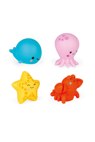 Janod Sea Creatures Squirters 4 Pack