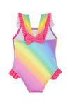 Rainbow Unicorn Frill Detail Swimsuit
