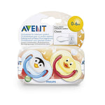 Philips Avent Fashion Animals Soothers 0-6m 2Pk Blue/Yellow