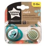 Tommee Tippee Closer to Nature Moda Soother 0-6m 2Pk
