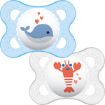 MAM Nature Soother 0m+ 2Pk Blue