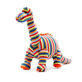 Medium Stripe Diplodocus Knitted Soft Toy