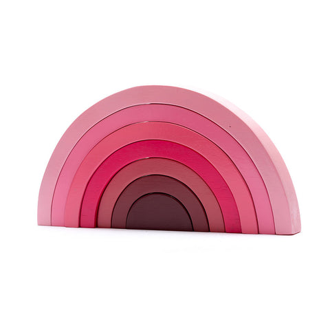 Pink Wooden Rainbow Stacker Toy