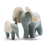 Small Teal Organic Cotton Elephant Toy