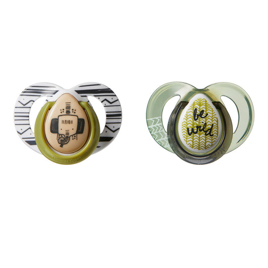 Tommee Tippee Closer to Nature Anytime Soother Green 6-18m 2Pk