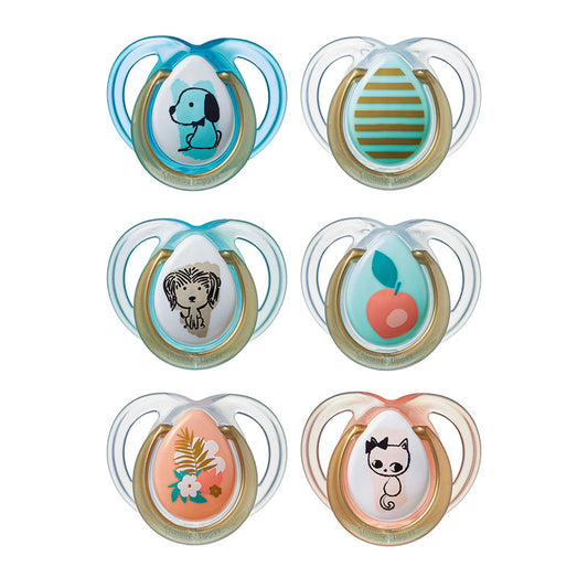 Tommee Tippee Closer to Nature Moda Soother 0-6m 2Pk