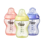 Tommee Tippee Closer to Nature Colour My World Bottle Pink 260ml 3Pk