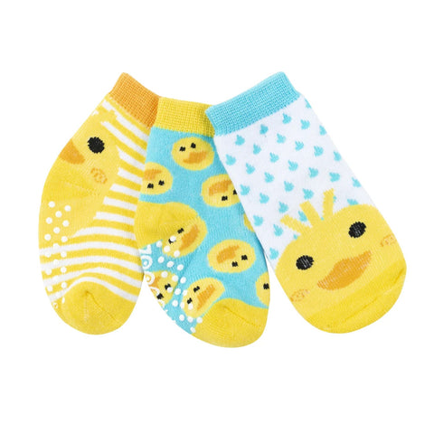 Zoocchini Sock Set 3 Pack Puddles The Duck 0-24M